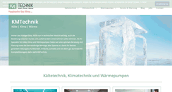 Desktop Screenshot of kmtechnik.de