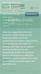 Mobile Screenshot of kmtechnik.de