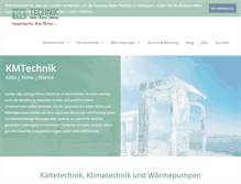 Tablet Screenshot of kmtechnik.de